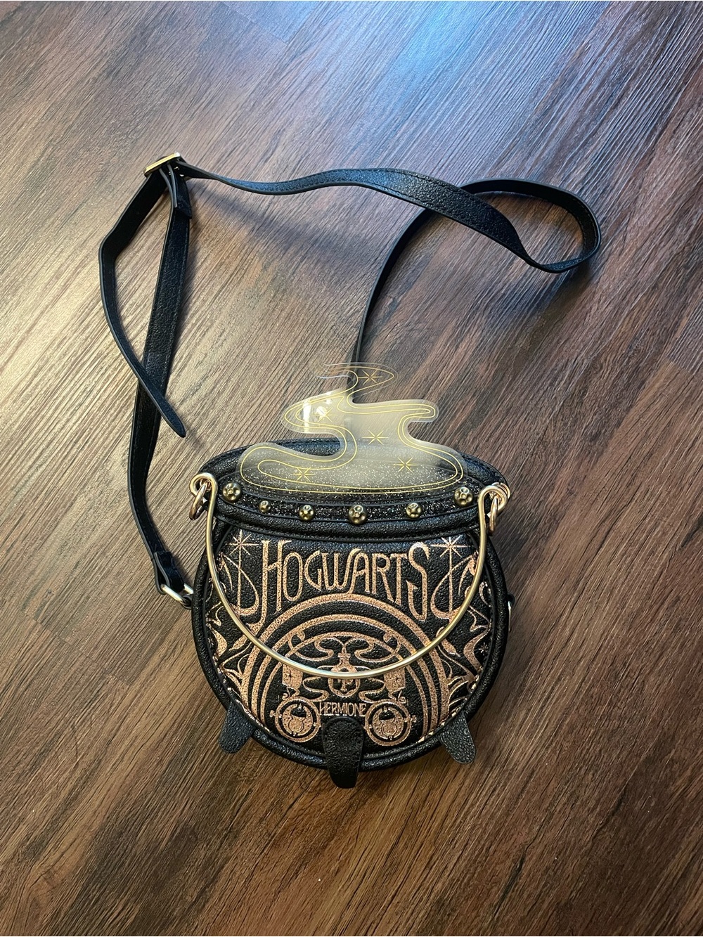 Fred Segal READ Harry Potter Hermione's Cauldron Black Crossbody Bag Purse NWOT